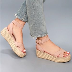 Chinese Laundry Nude Espadrille Flatform Sandals